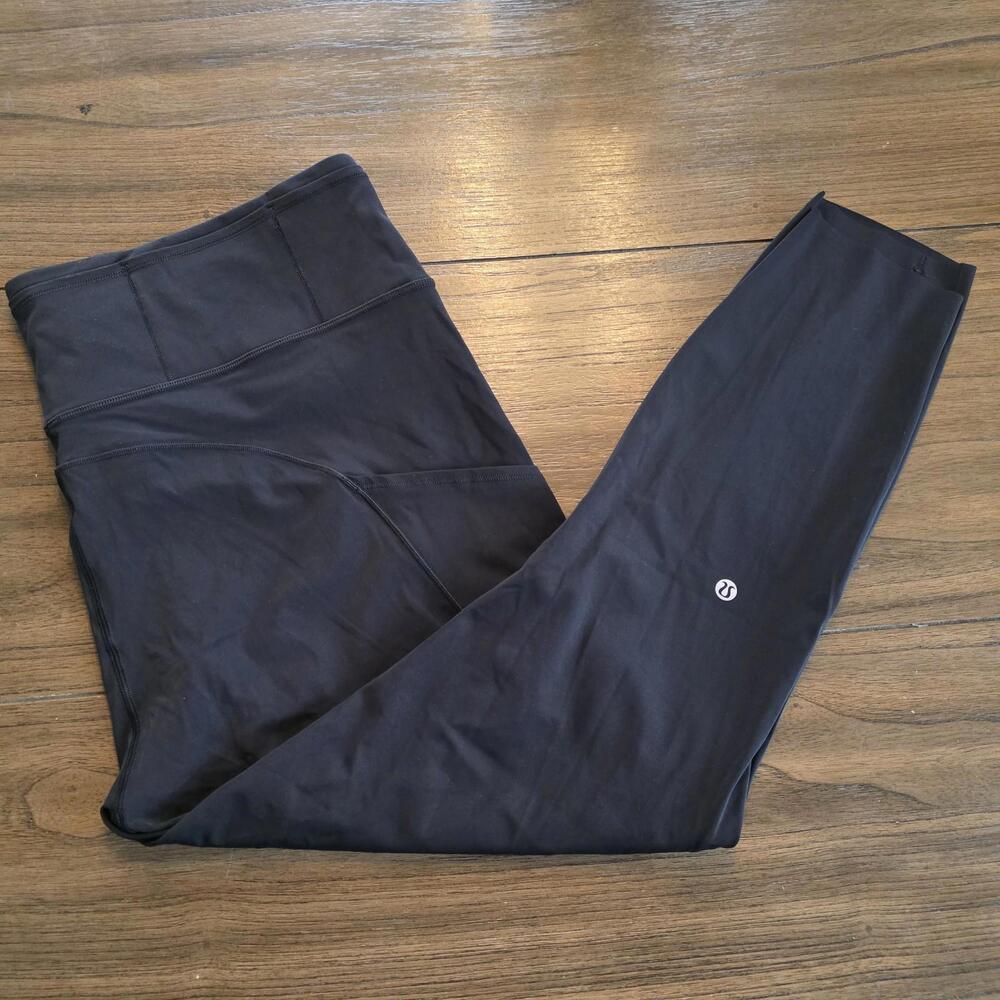 Lululemon Black Fast Free 7/8 Tight II Non-Reflective Nulux 25" Women's 18 NWOT